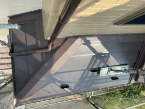 さいたま市緑区にて屋根修理（スレートから横暖ルーフにカバー工法）下屋根