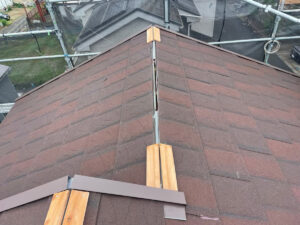 さいたま市浦和区にて屋根修理（コロニアル屋根のカバー工法）貫板