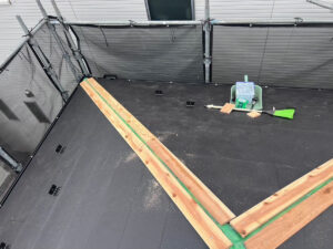 さいたま市浦和区にて屋根修理（スレートからスーパーガルテクトにカバー工法）貫板
