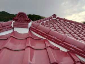 さいたま市浦和区にて屋根修理（漆喰工事・棟のラバー工法）