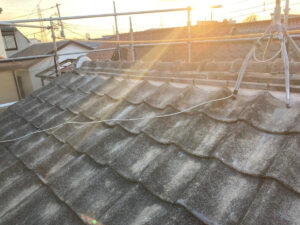 さいたま市浦和区にて屋根修理　完工　棟瓦の積み直し２