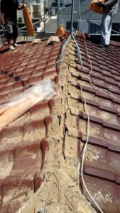 さいたま市浦和区にて屋根修理　葺き直し工事　撤去