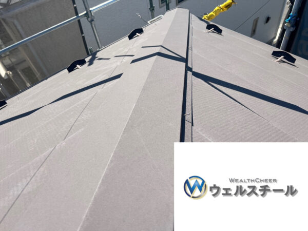 さいたま市岩槻区にて屋根修理〈棟板金の釘浮き補修〉の施工前写真