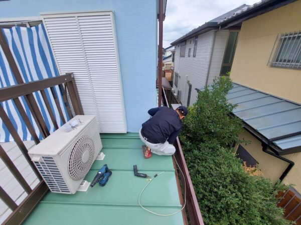 さいたま市浦和区にて屋根修理に伴うアンテナ工事の施工前写真