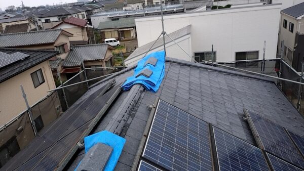 さいたま市大宮区にて屋根修理〈築25年瓦屋根の棟造り直し〉の施工後写真