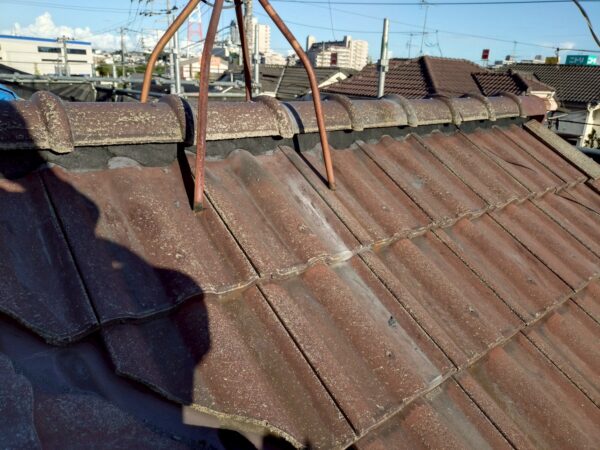 さいたま市大宮区にて屋根修理〈瓦屋根の棟造り直し〉の施工後写真